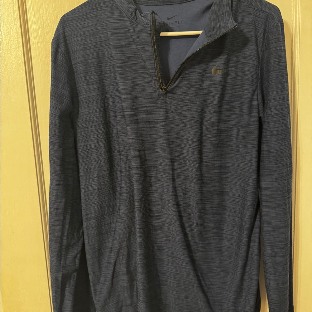 Nike Blue Quarter-Zip Sweatshirt